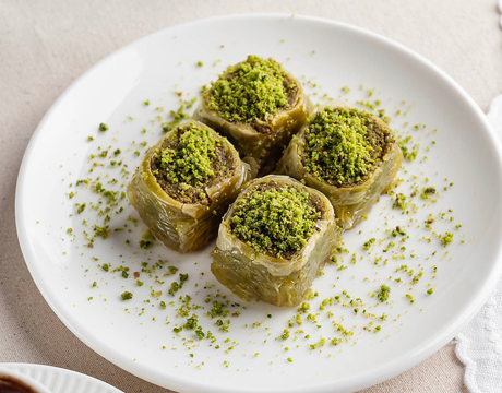 Palace Wrap with Pistachio baklava