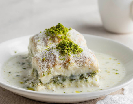 Pistachio White Chocolate Cold Baklava