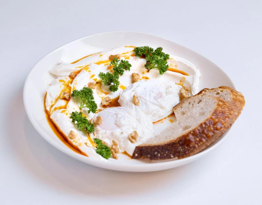 Smoked Yoghurt Poached egg