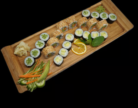 Vegan set. 24 dishes