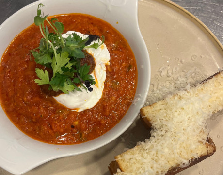 Menemen with Poached Egg