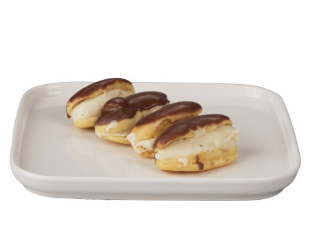 White chocolate eclairs